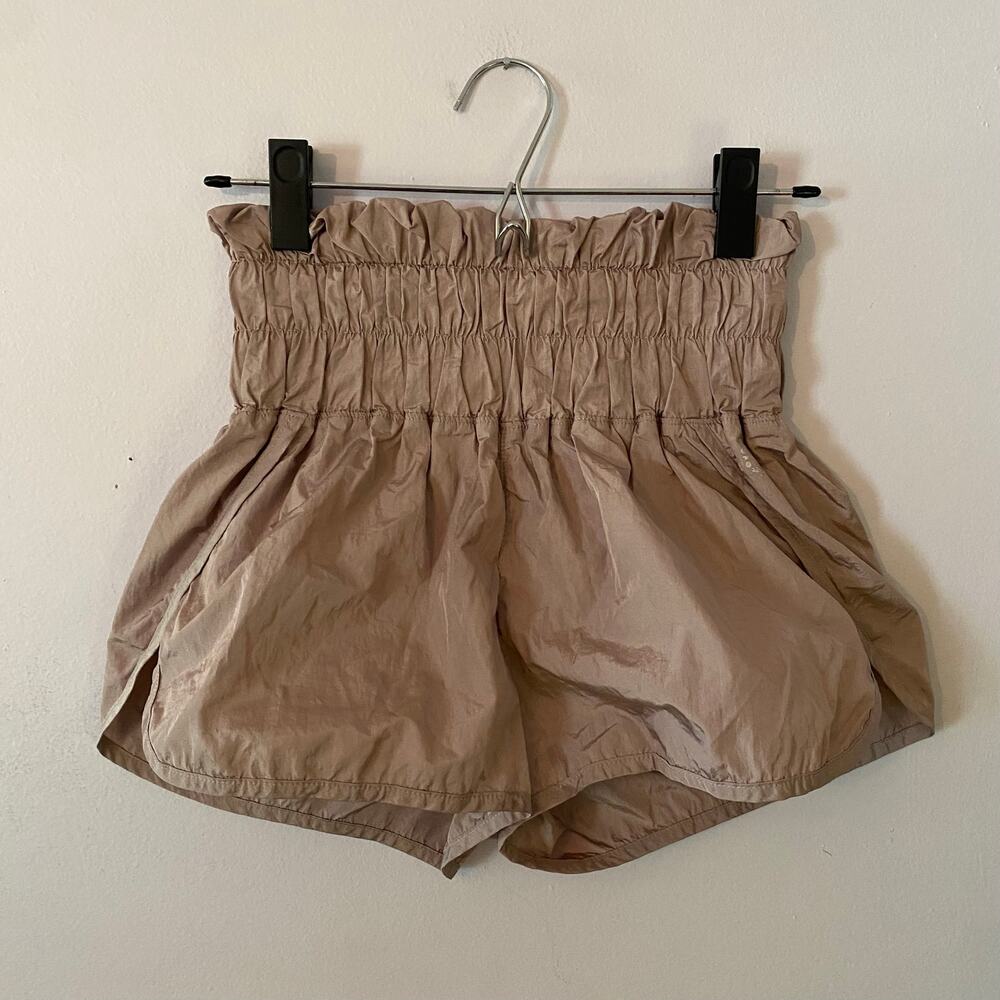 Free People Movement Purple Silver The Way Home High Waist Loungewear Shorts XS